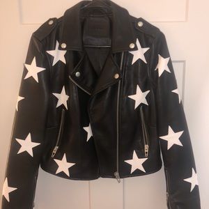 BlankNYC leather jacket with stars